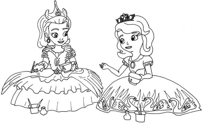 Disney Sofia Coloring Pages