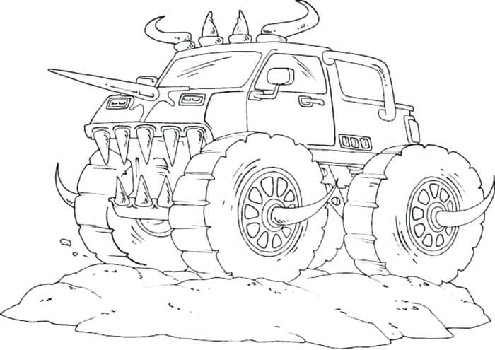 Free Monster Truck Coloring Pages