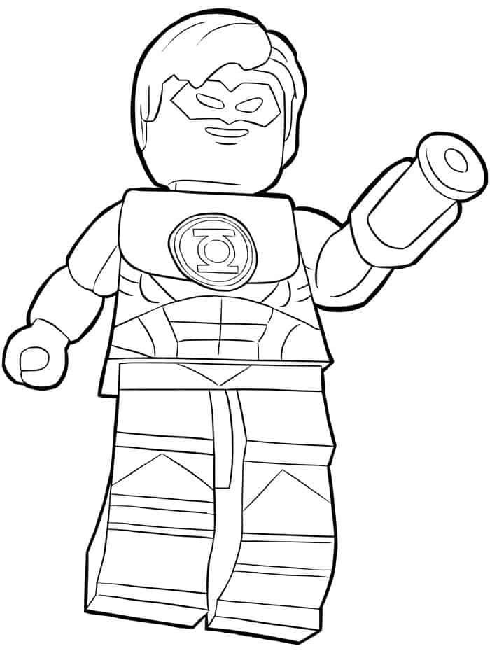 Lego Green Lantern Coloring Pages