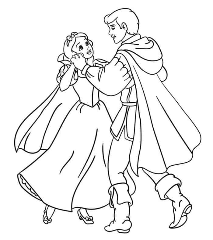 Snow White Princess Coloring Pages